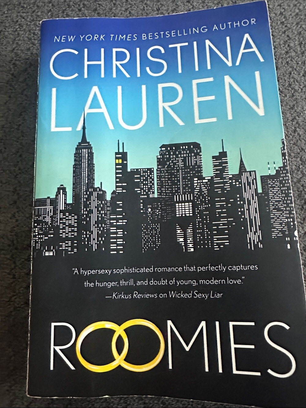 Christina Lauren "Roomies" Paperback Novel - Blue, Black, Yellow